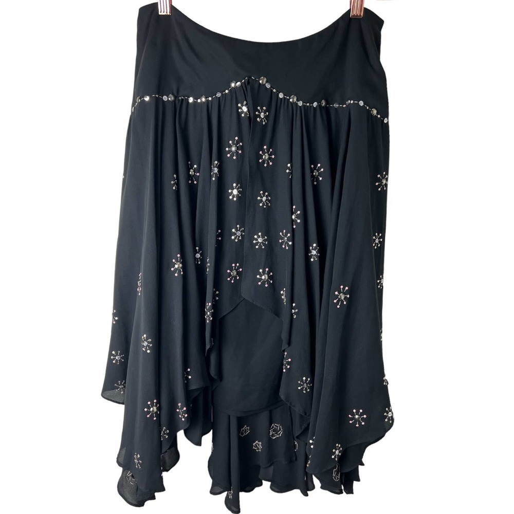 Temperley London 100% Silk Gypsy Sequin Skirt